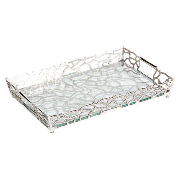 Rectangular Nickel Coral Tray