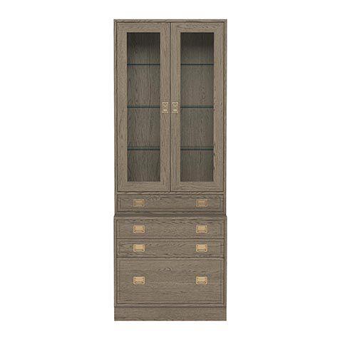 Callum Library Bookcase with File Cabinet image