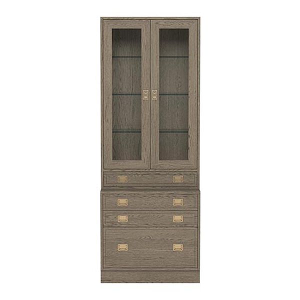 Callum Library Bookcase with File Cabinet