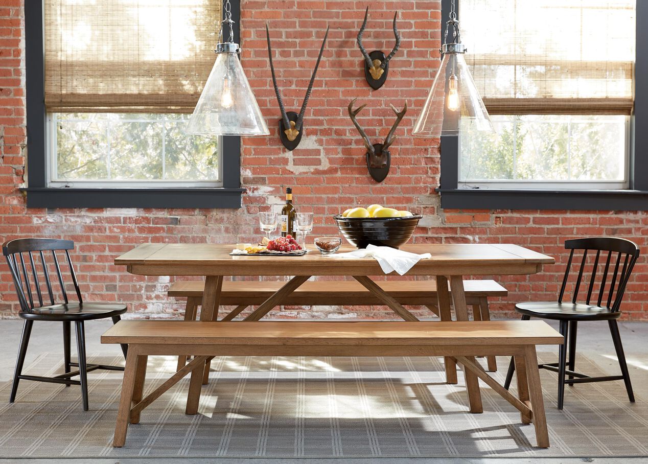 Lenox Bench Oak Dining Bench Ethan Allen