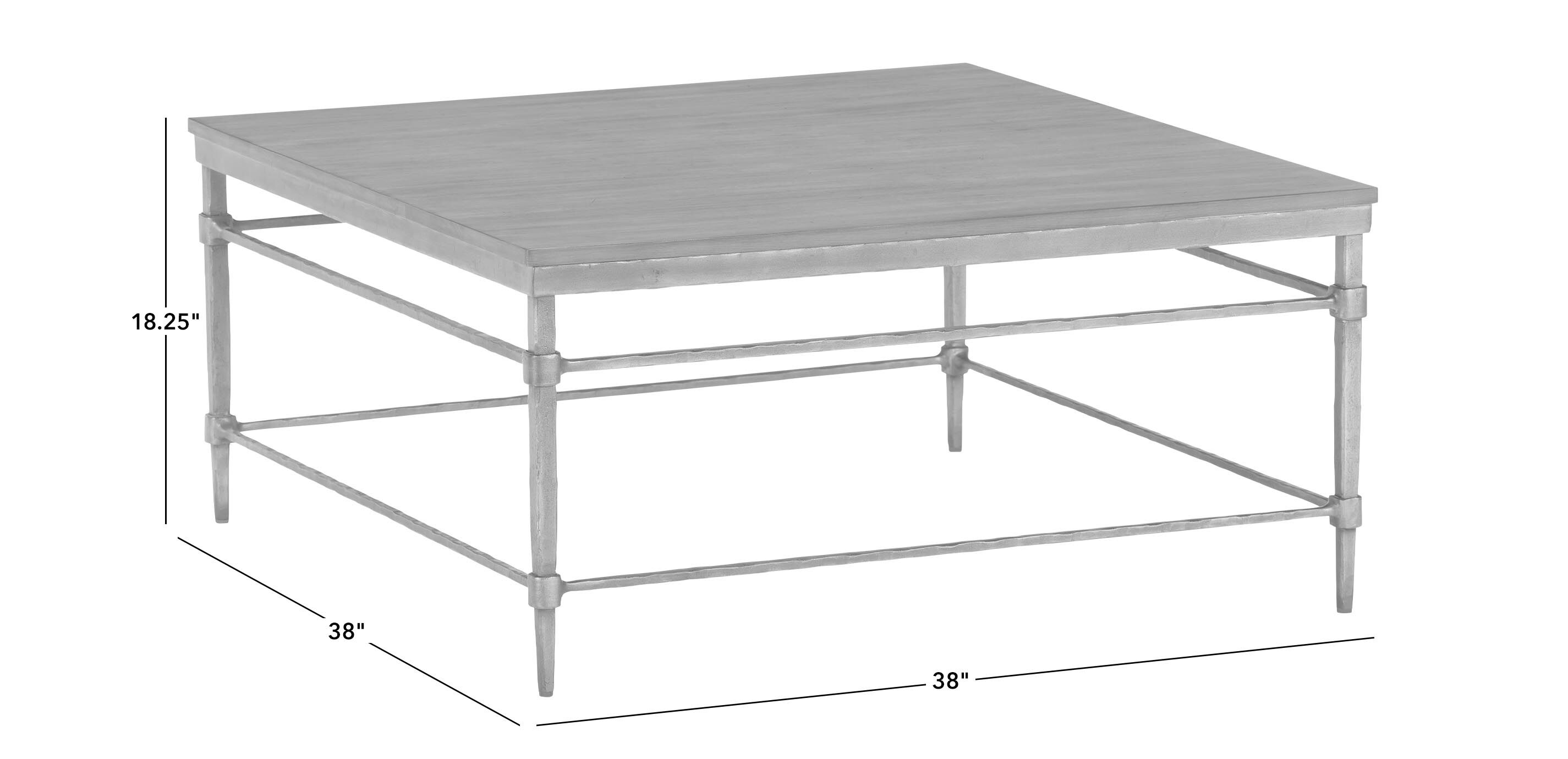 Vida Square Wood-Top Coffee Table_1
