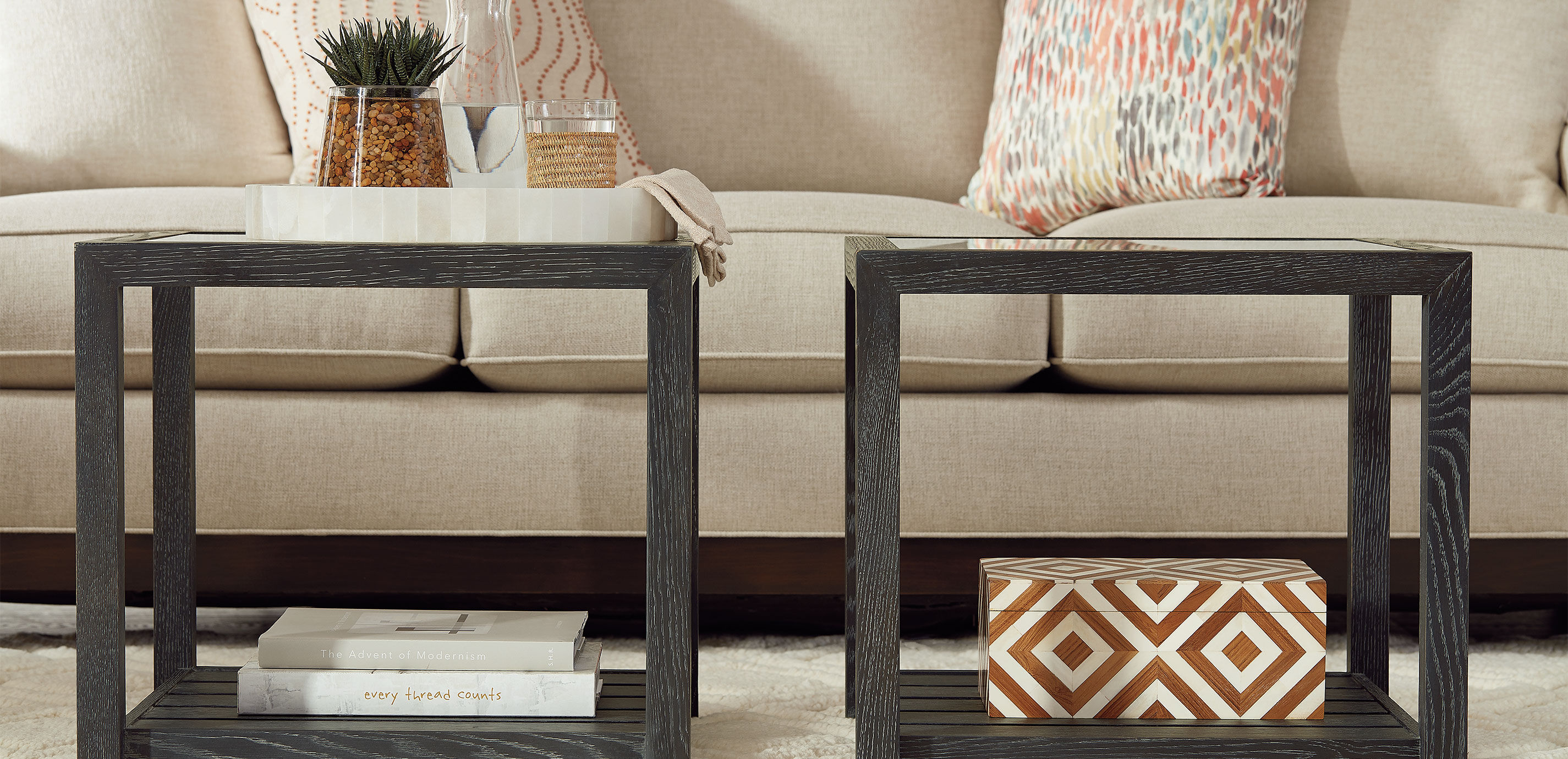 Ellis Wood and Bone Box | Teak Wood Box | Ethan Allen