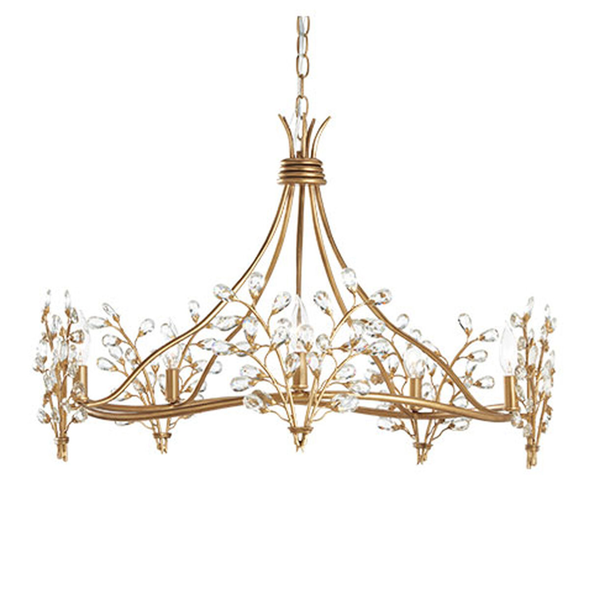 Clara 5-Light Round Crystal Chandelier