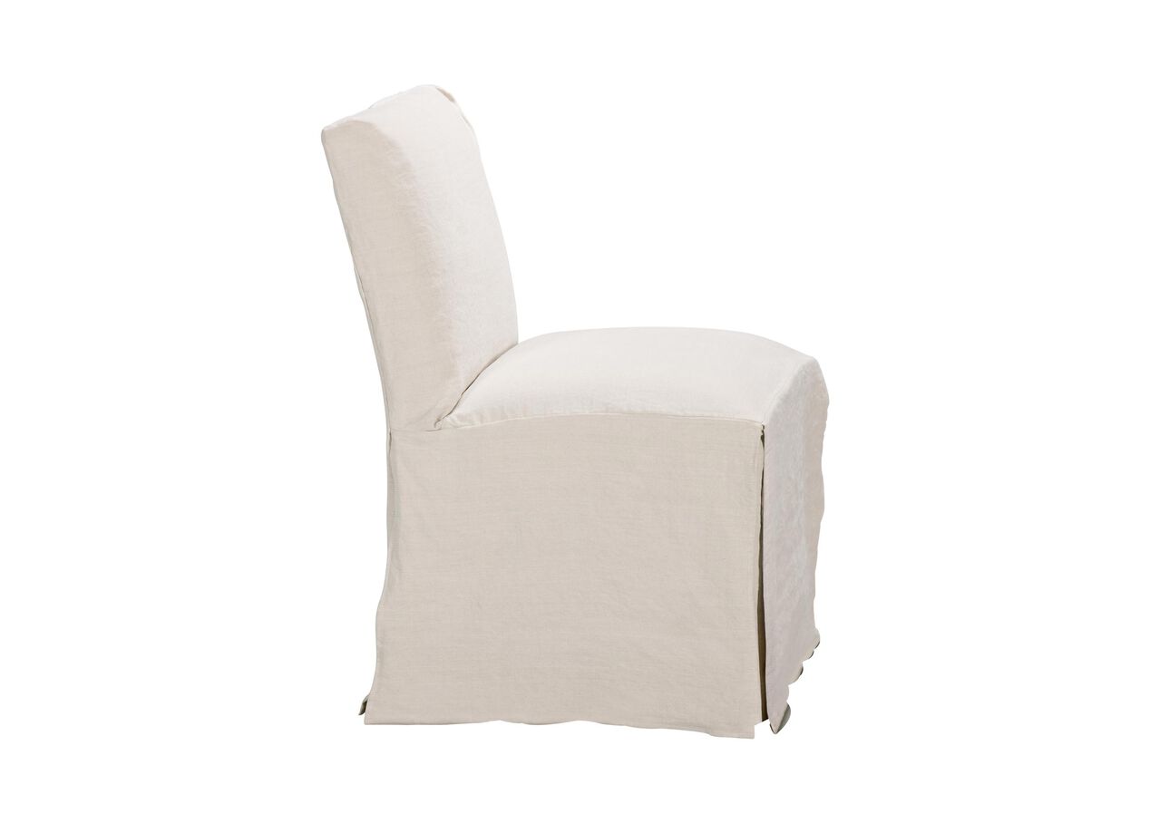 Sebago Slipcovered Dining Chair Arm & Host Chairs Ethan Allen