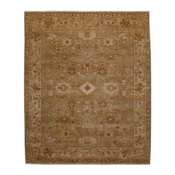 Oushak Rug, Light Gold/Ivory