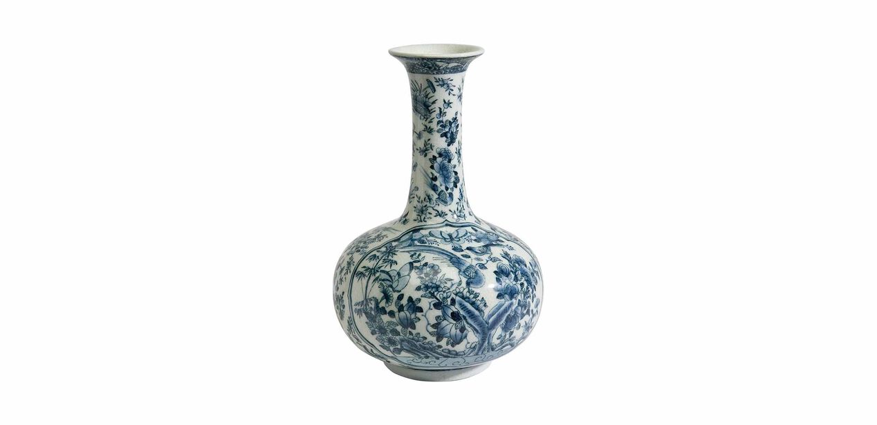 Blue and White Porcelain Vase | Vases | Ethan Allen