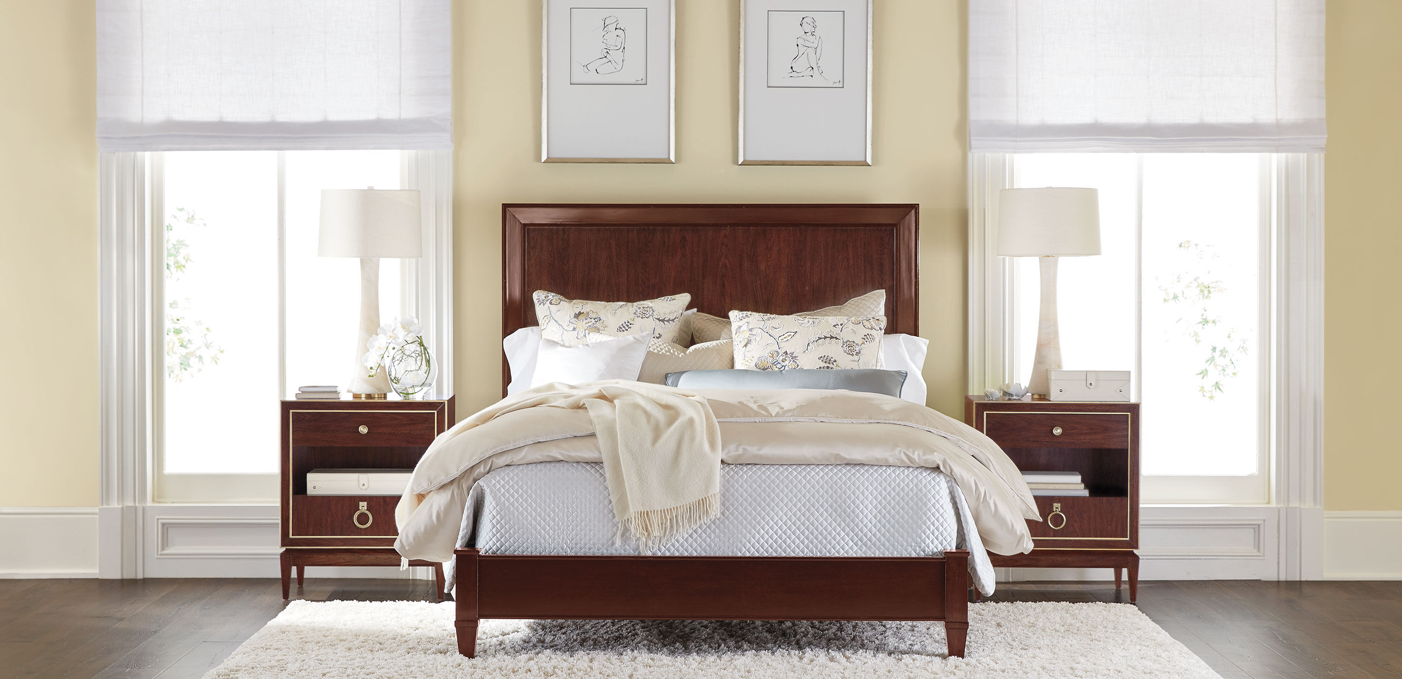 Evie solid wood platform top bed andover mills