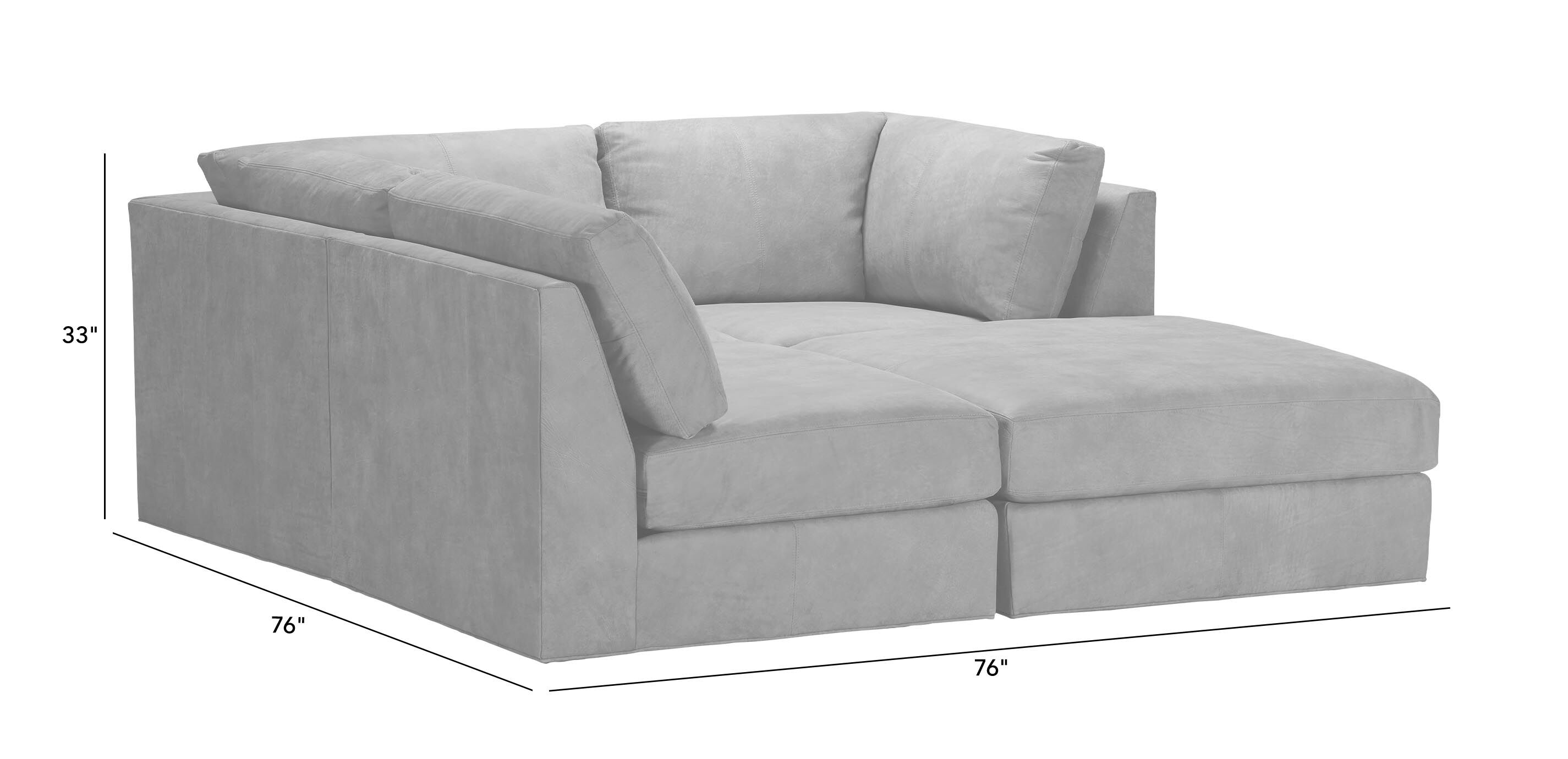 Daydreamer Leather Four-Piece Modular Sectional_2