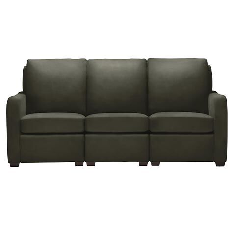 Jennings Leather Three-Piece Sectional image