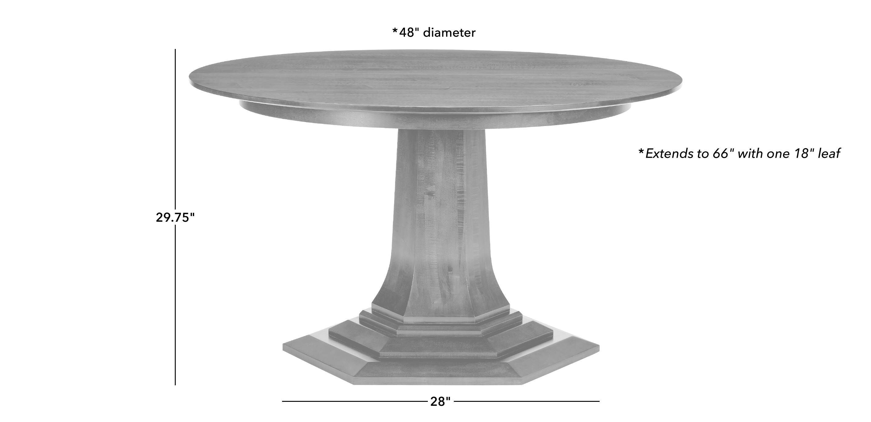 Lorenze Round Extension Dining Table_1