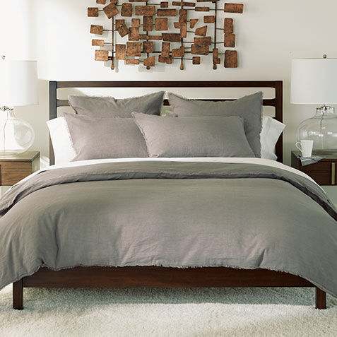 Gray Callyn Duvet Cover and Shams image