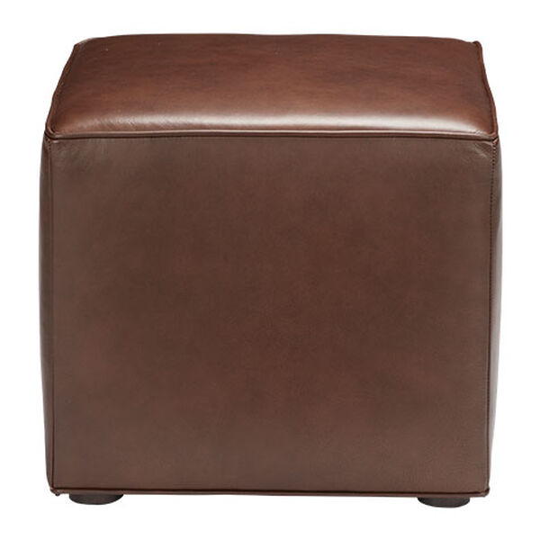 Dacian Leather Cube Ottoman