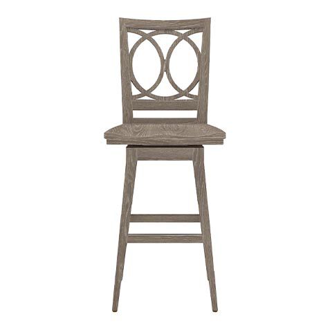 Cyra Swivel Barstool, Wood Seat image