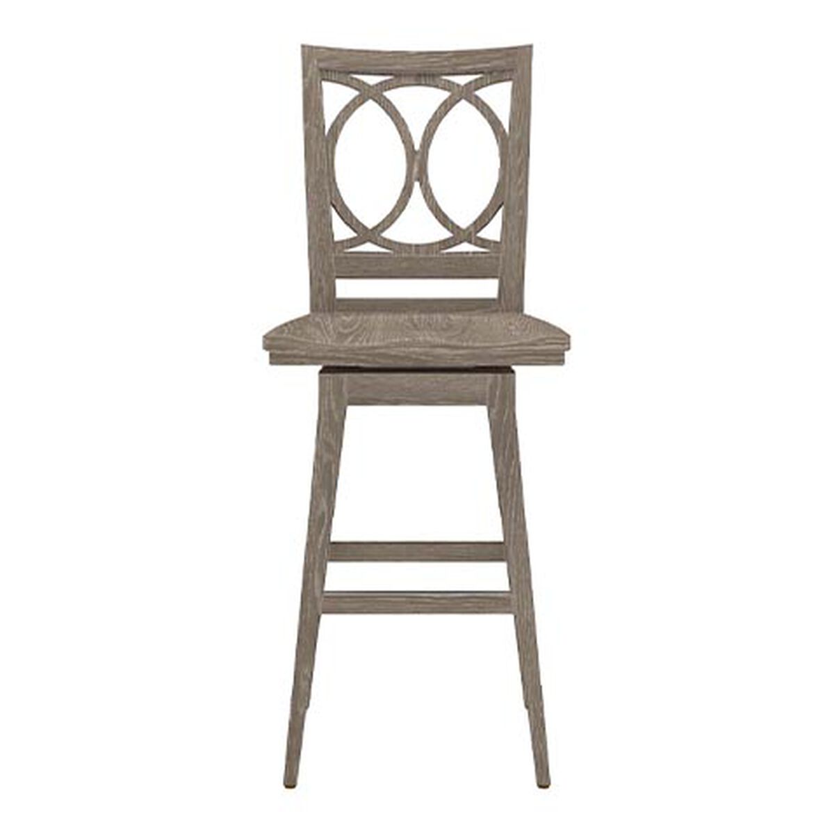 Cyra Swivel Barstool, Wood Seat