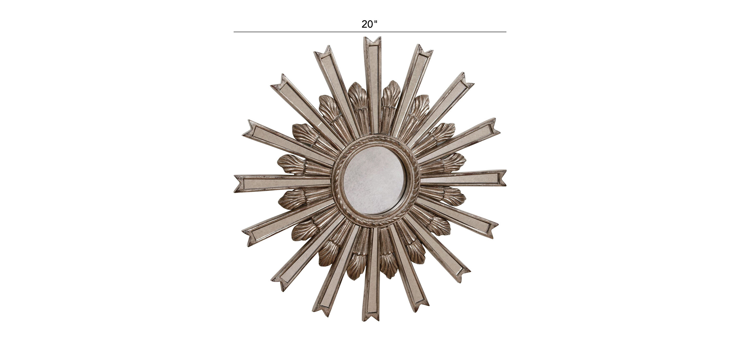 20" Silver Starburst Mirror_1