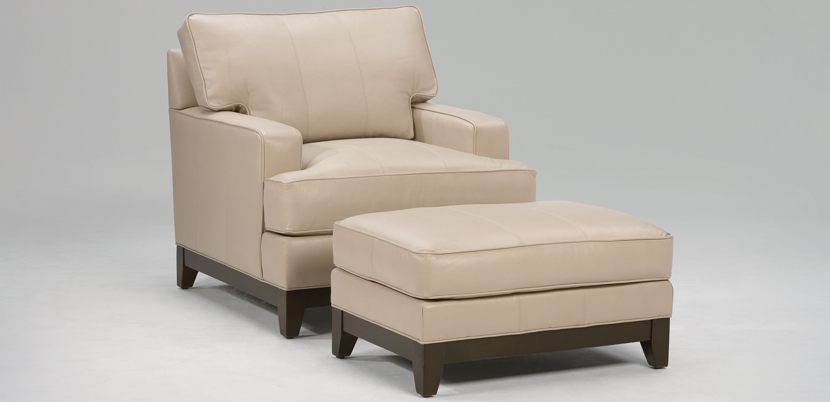 Arcata Leather Ottoman