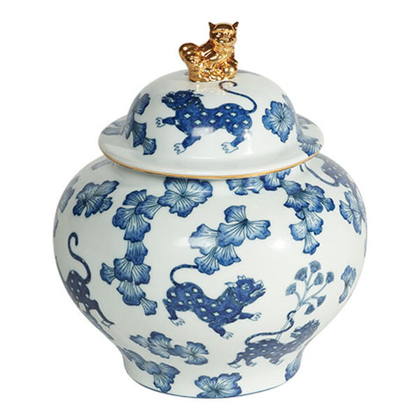Foo Garden Porcelain Jar