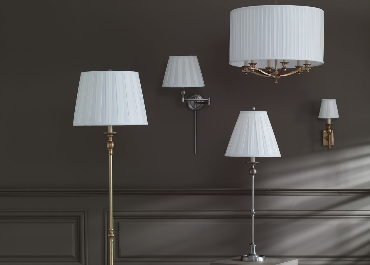 Scarsdale Nickel Buffet Lamp | TABLE LAMPS | Ethan Allen