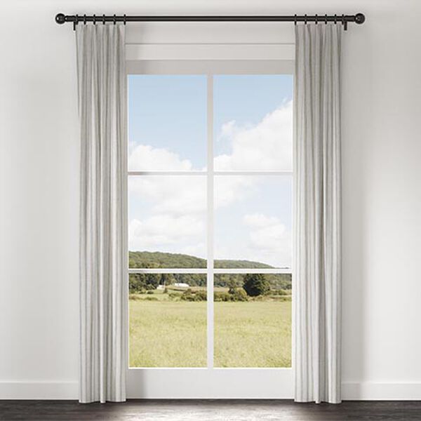 Ticking Stripe Linen Drapery Panel