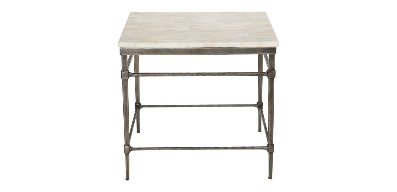 Vida Stone Top End Table Side Tables, Stone Top End Table With Drawer