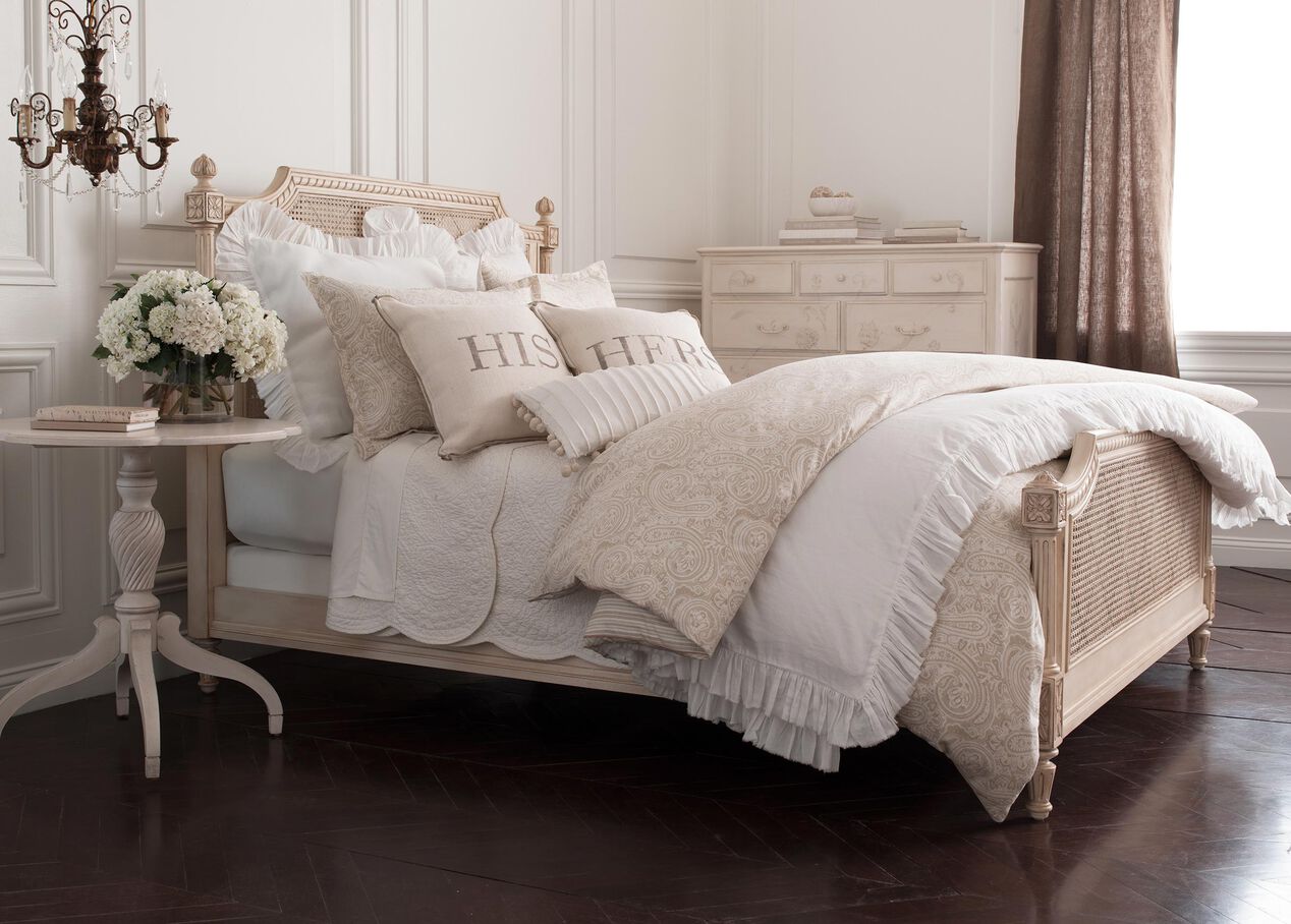 Elise Bed, Vintage Linen Beds Ethan Allen