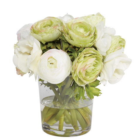 Ranunculus & Poppies in Vase image