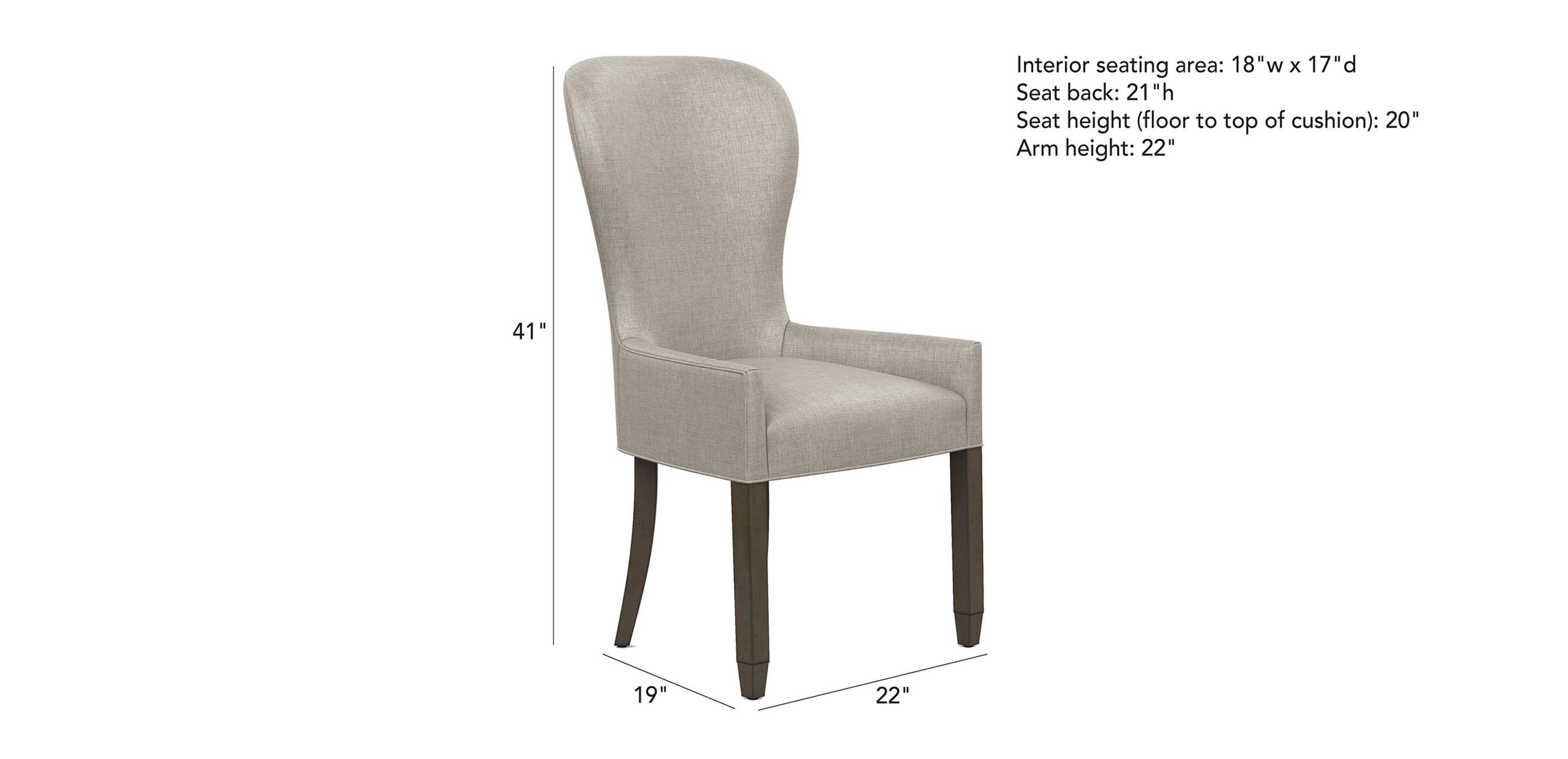 Penelope Dining Armchair Arm & Host Chairs Ethan Allen