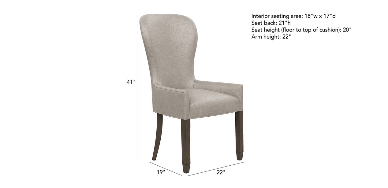 Penelope Dining Armchair Arm & Host Chairs Ethan Allen
