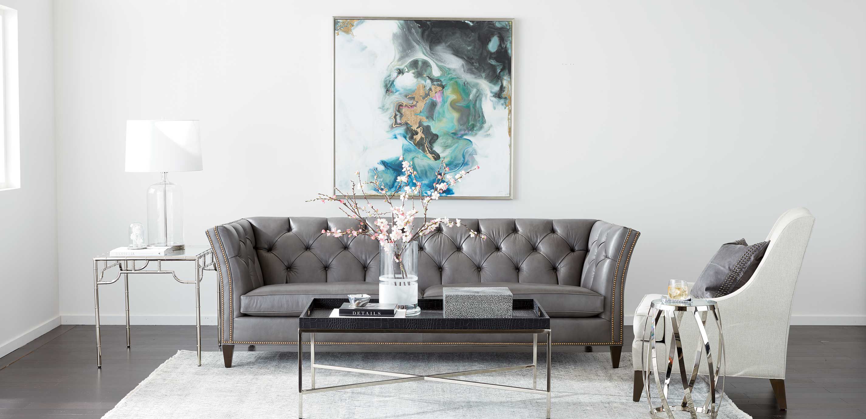 Shelton Leather Sofa Ethan Allen