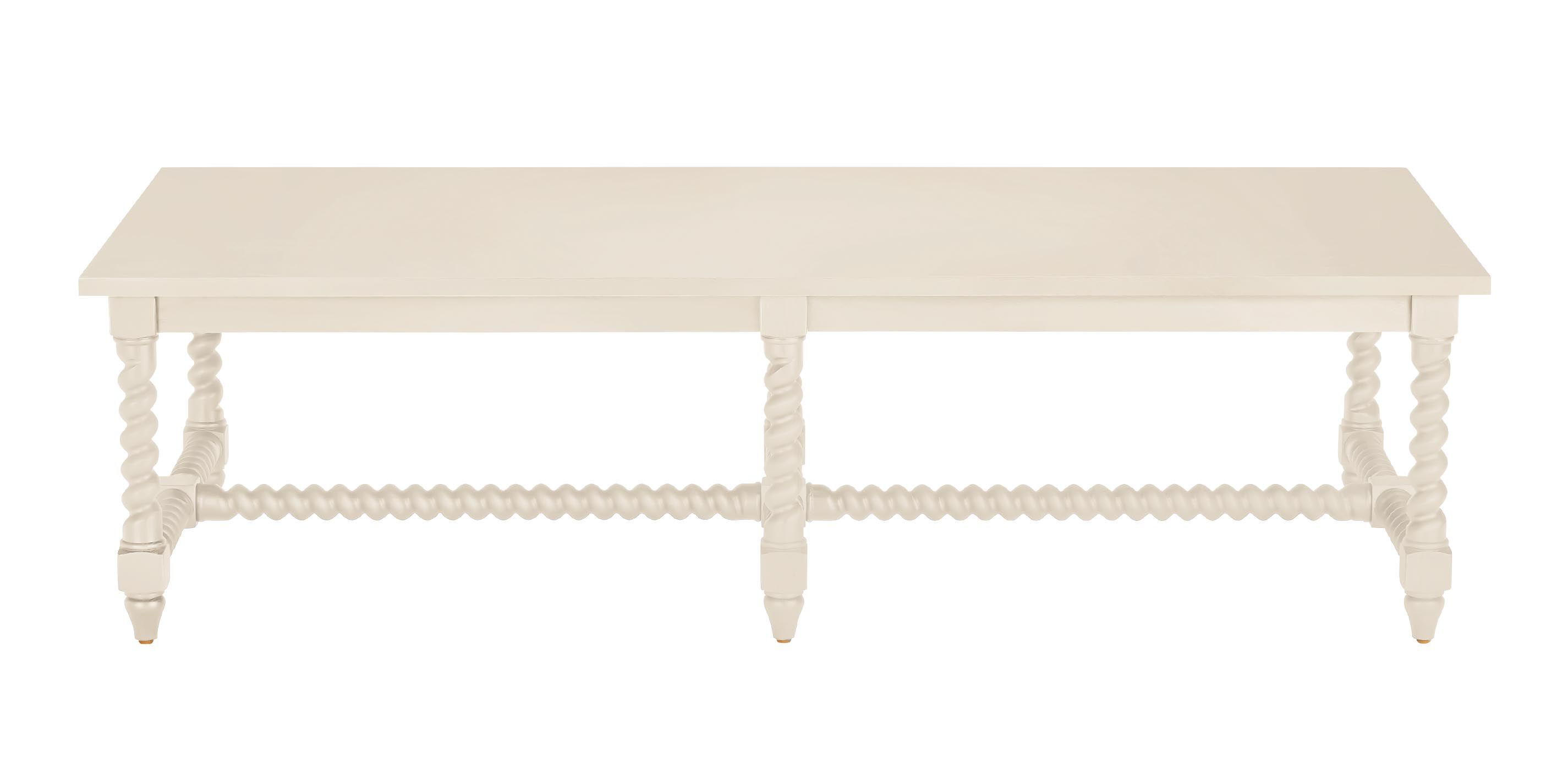 Madalynn Rectangular Barley Twist Coffee Table