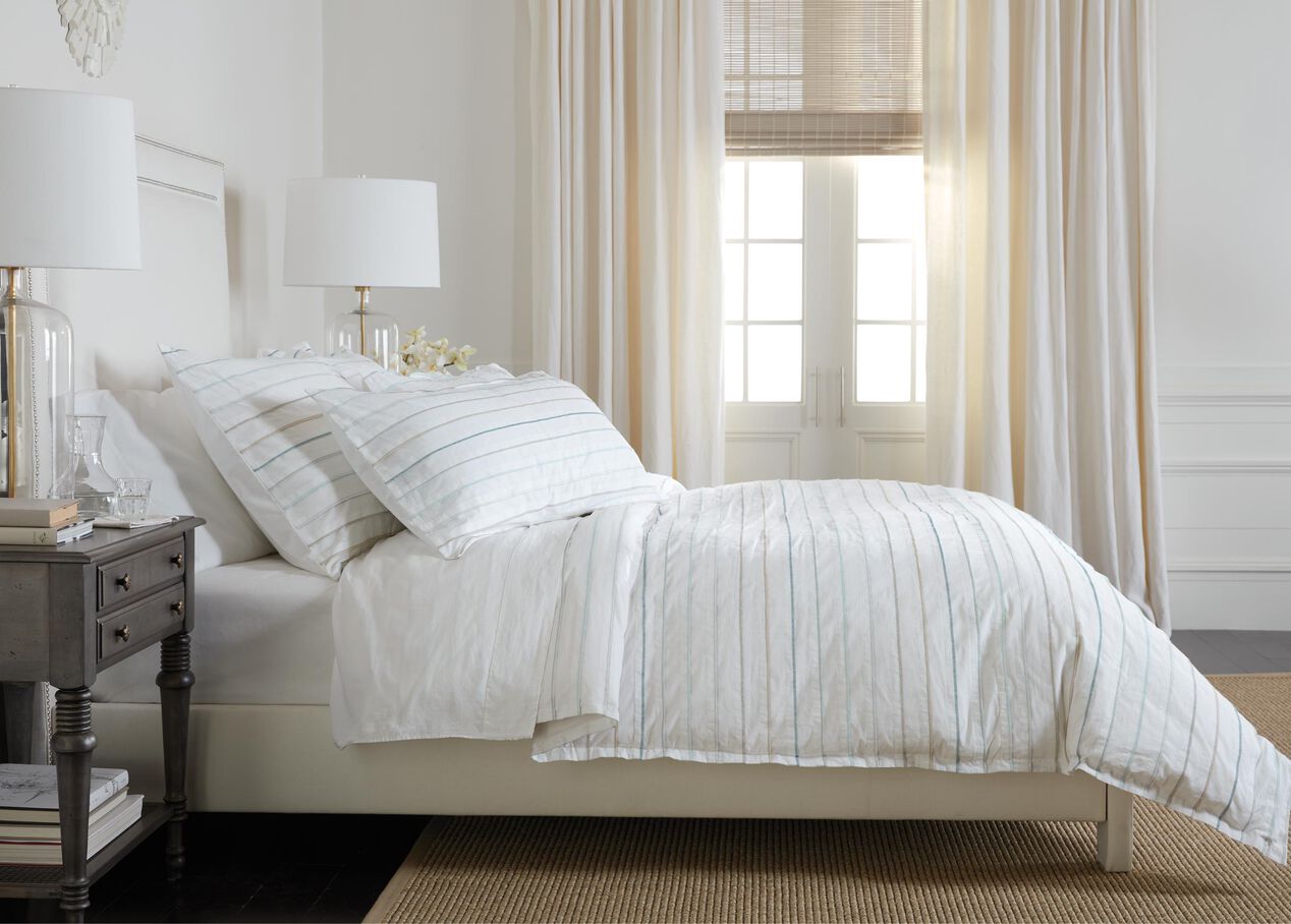 Pleated Duvet Cover and Shams Duvet Covers