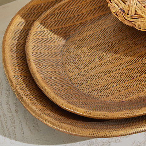 Lina Metal Oval Nesting Trays, Set of 3 Product Tile Hover Image 432485   BRS