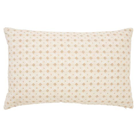 Corded Swirl 100% Linen Lumbar Pillow image 062512