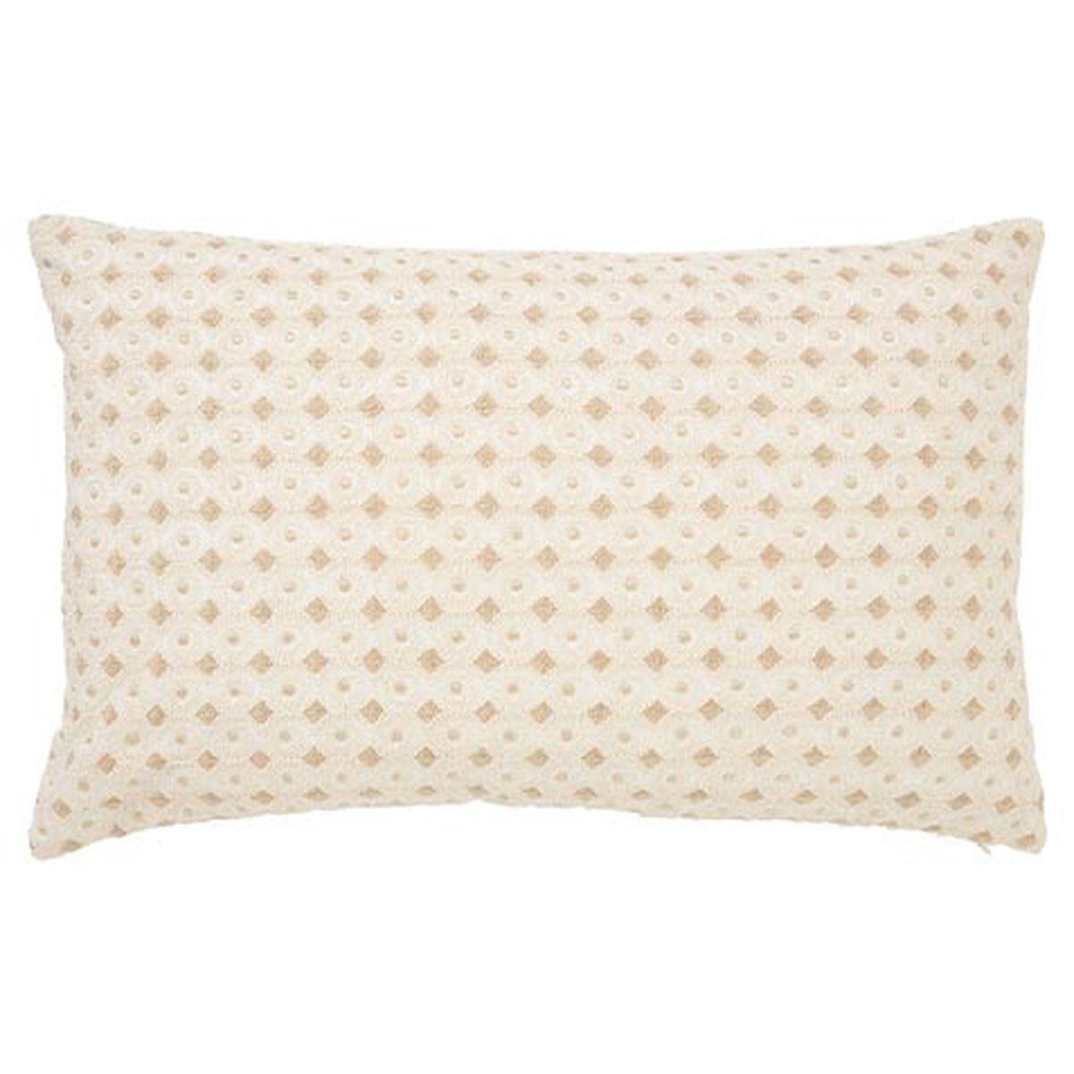 Corded Swirl 100% Linen Lumbar Pillow