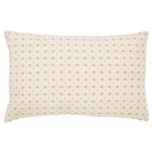 Corded Swirl 100% Linen Lumbar Pillow