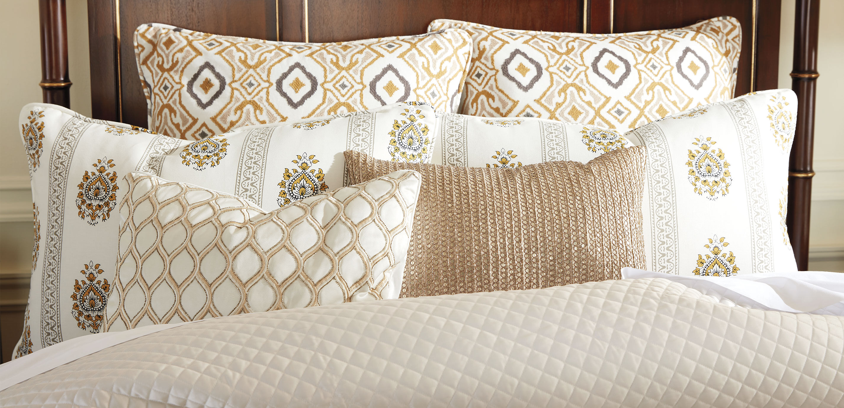 Sequined Pillow, Taupe_2