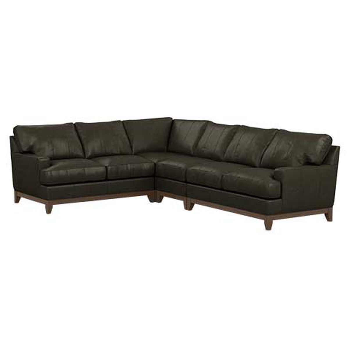 Arcata Four-Piece Leather Sectional