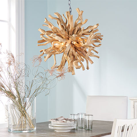 Large Minetto Wood Chandelier Product Tile Hover Image 090535
