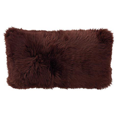 Long Hair Sheepskin Lumbar Pillow image