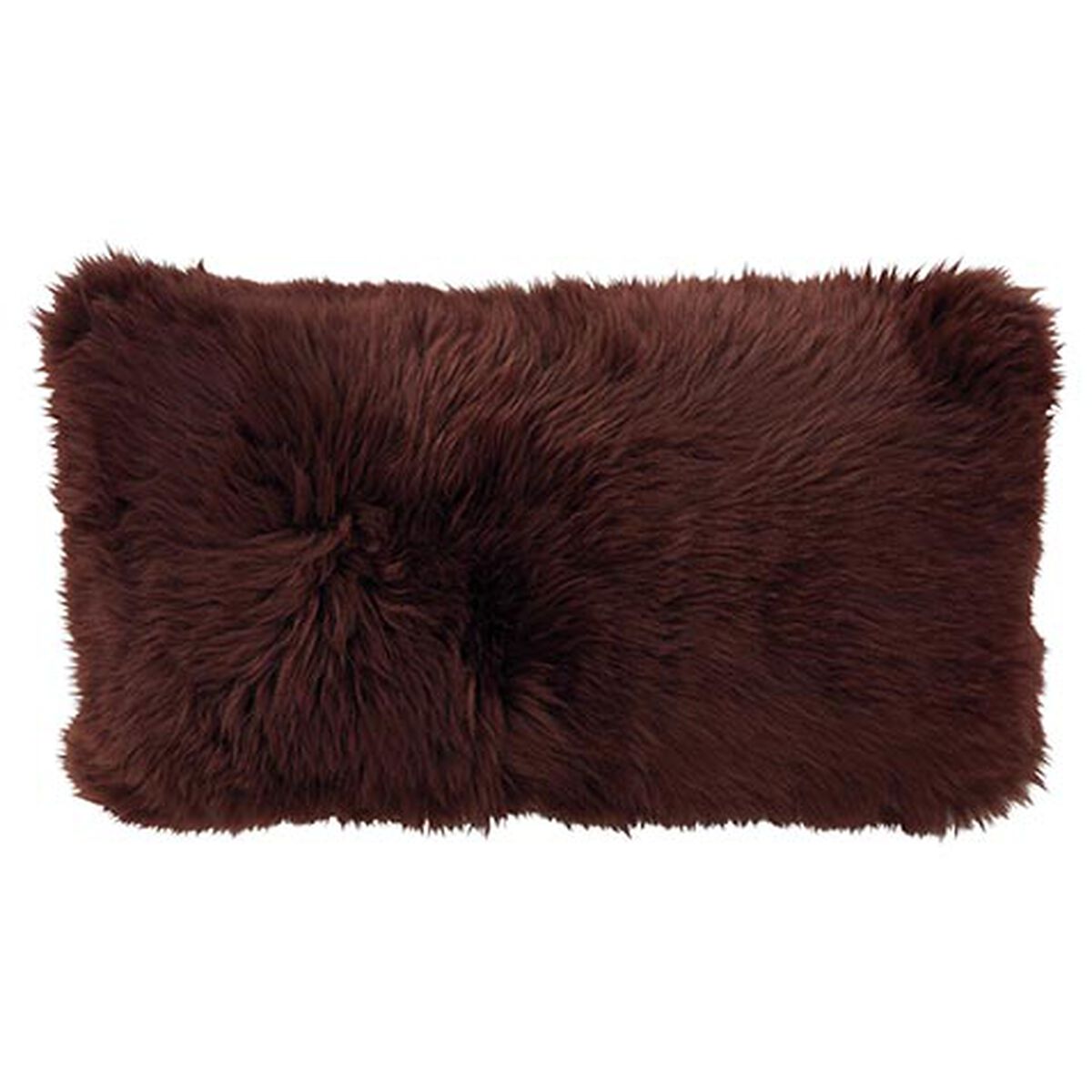 Long Hair Sheepskin Lumbar Pillow