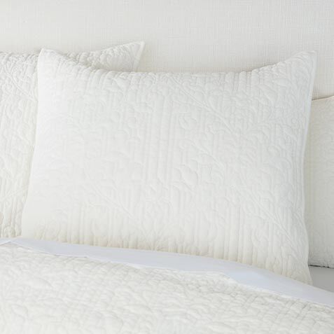 Garment-Dyed Velvet Euro Shams, Ivory (set of 2) image