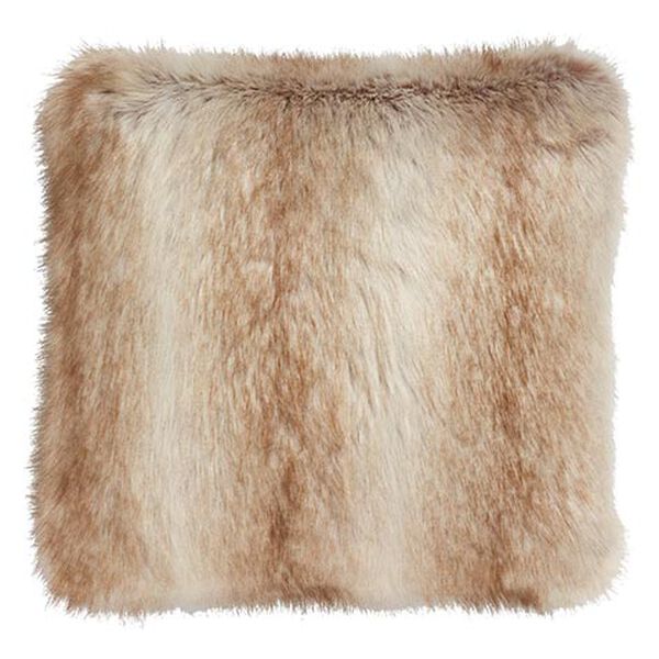Blonde Fox Faux Fur Pillow