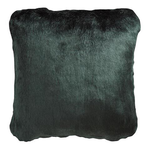 Green store furry pillow