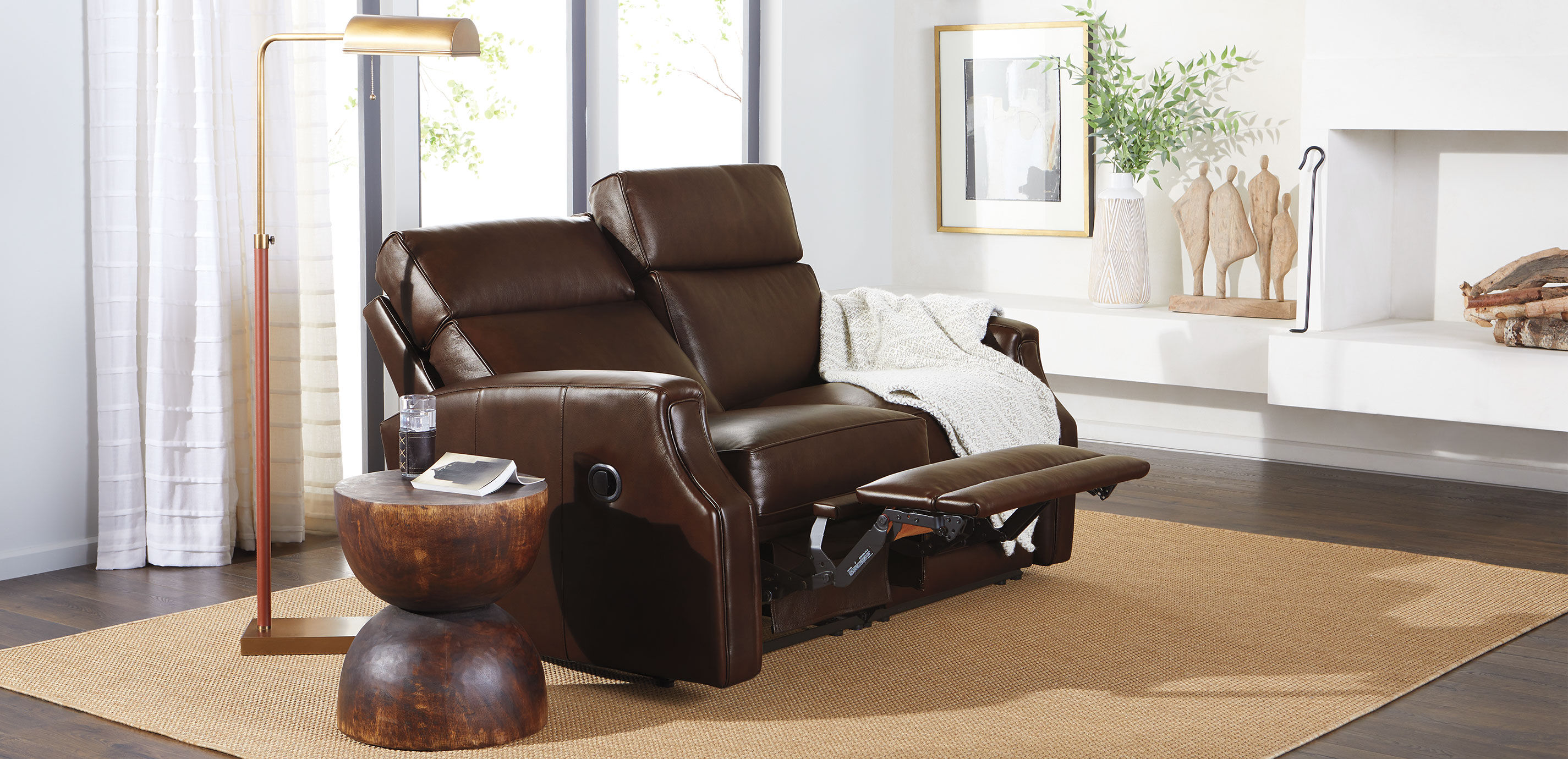 Ethan allen reclining sofa online