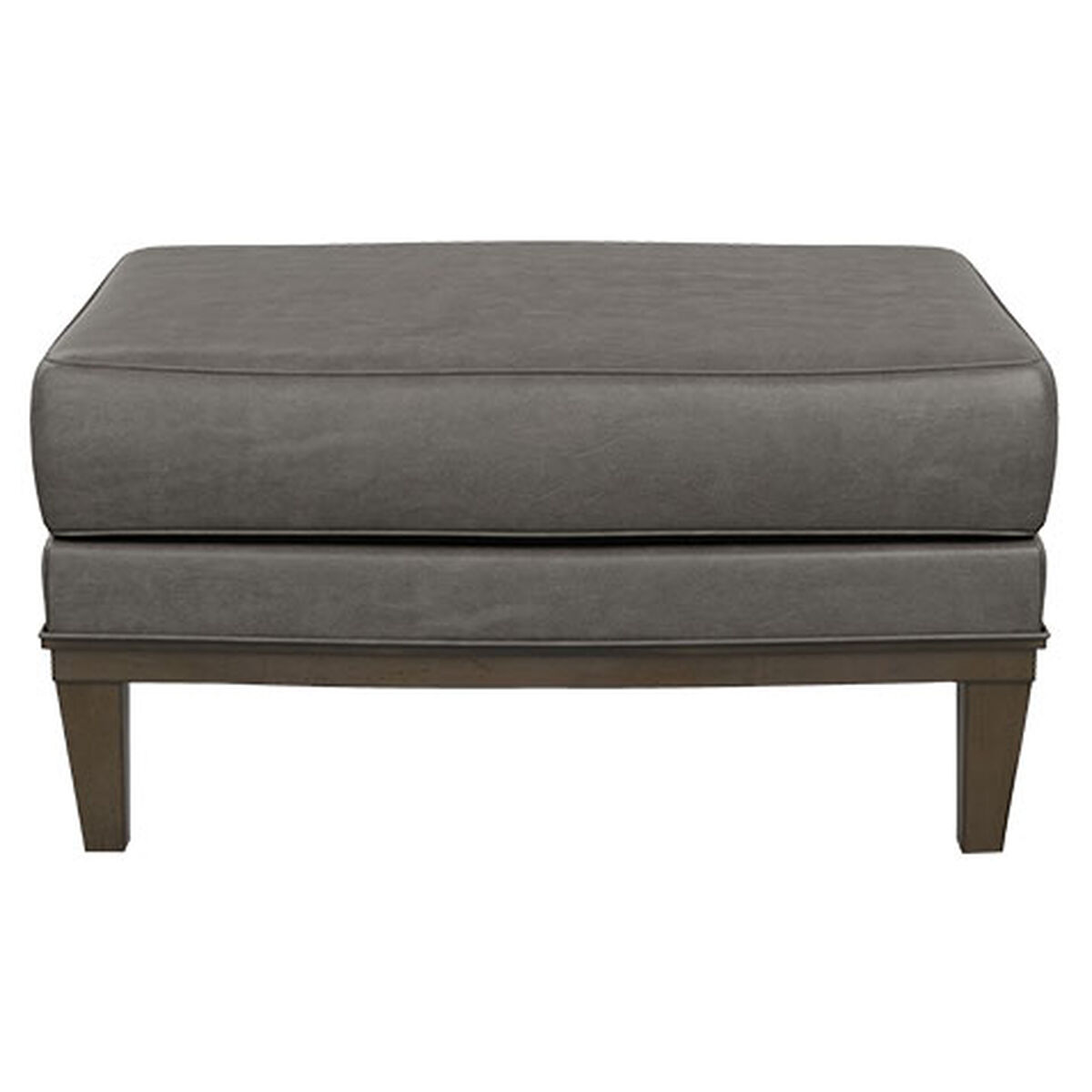 Corrine Leather Ottoman