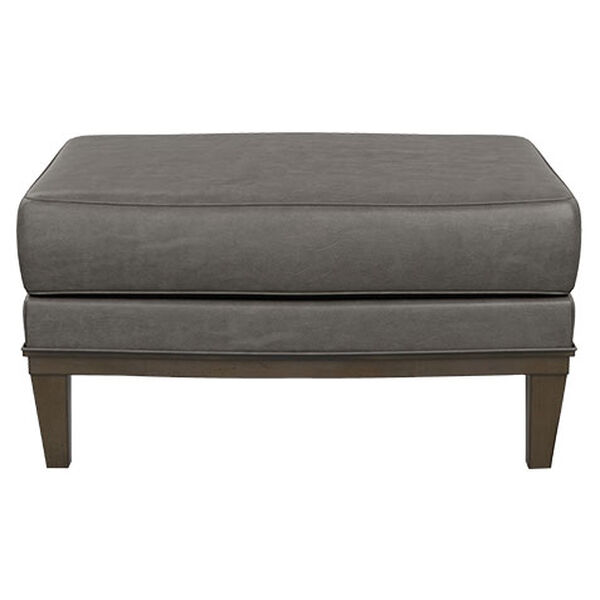 Corrine Leather Ottoman