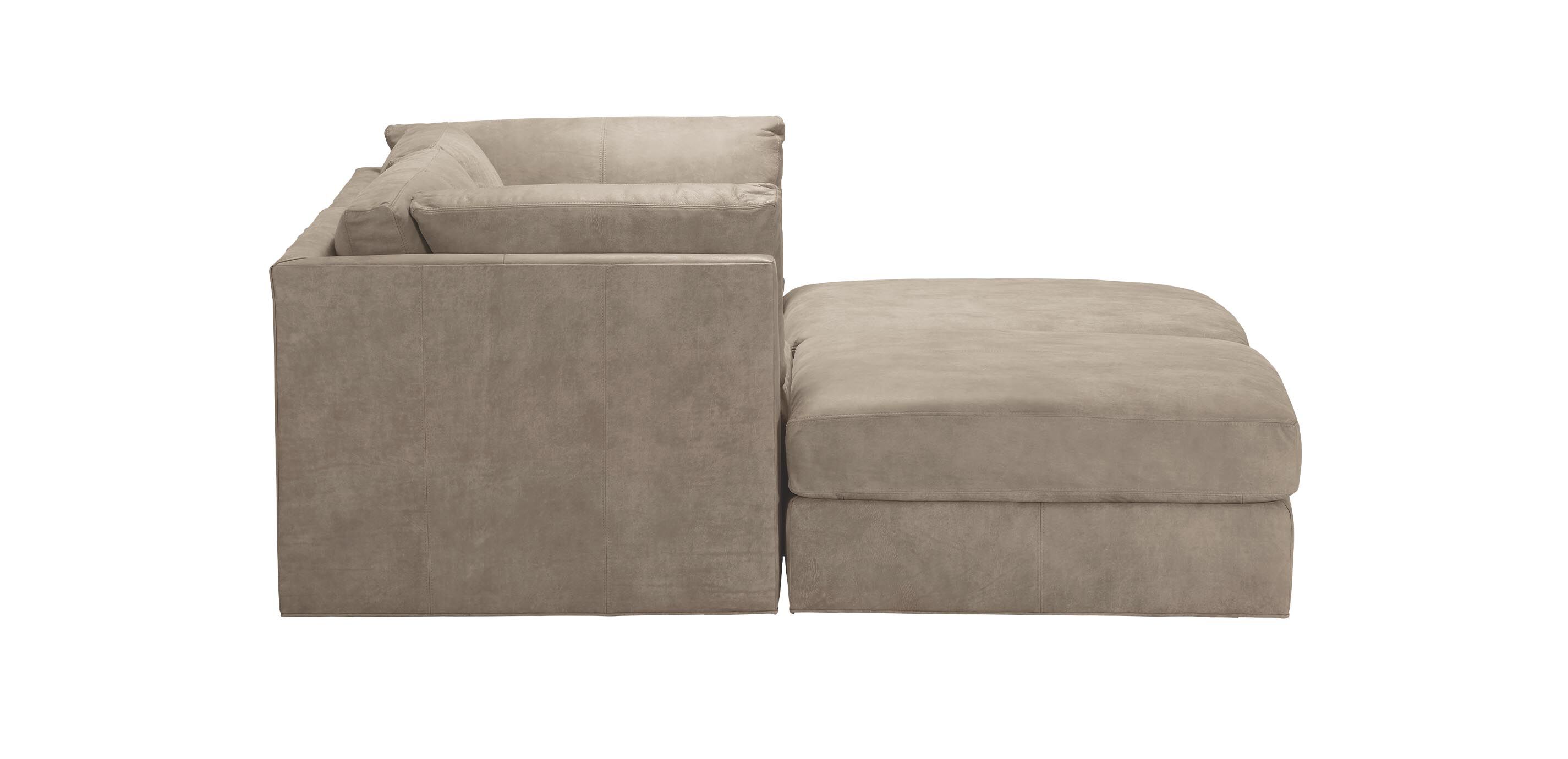 Daydreamer Leather Four-Piece Modular Chaise Sectional_5