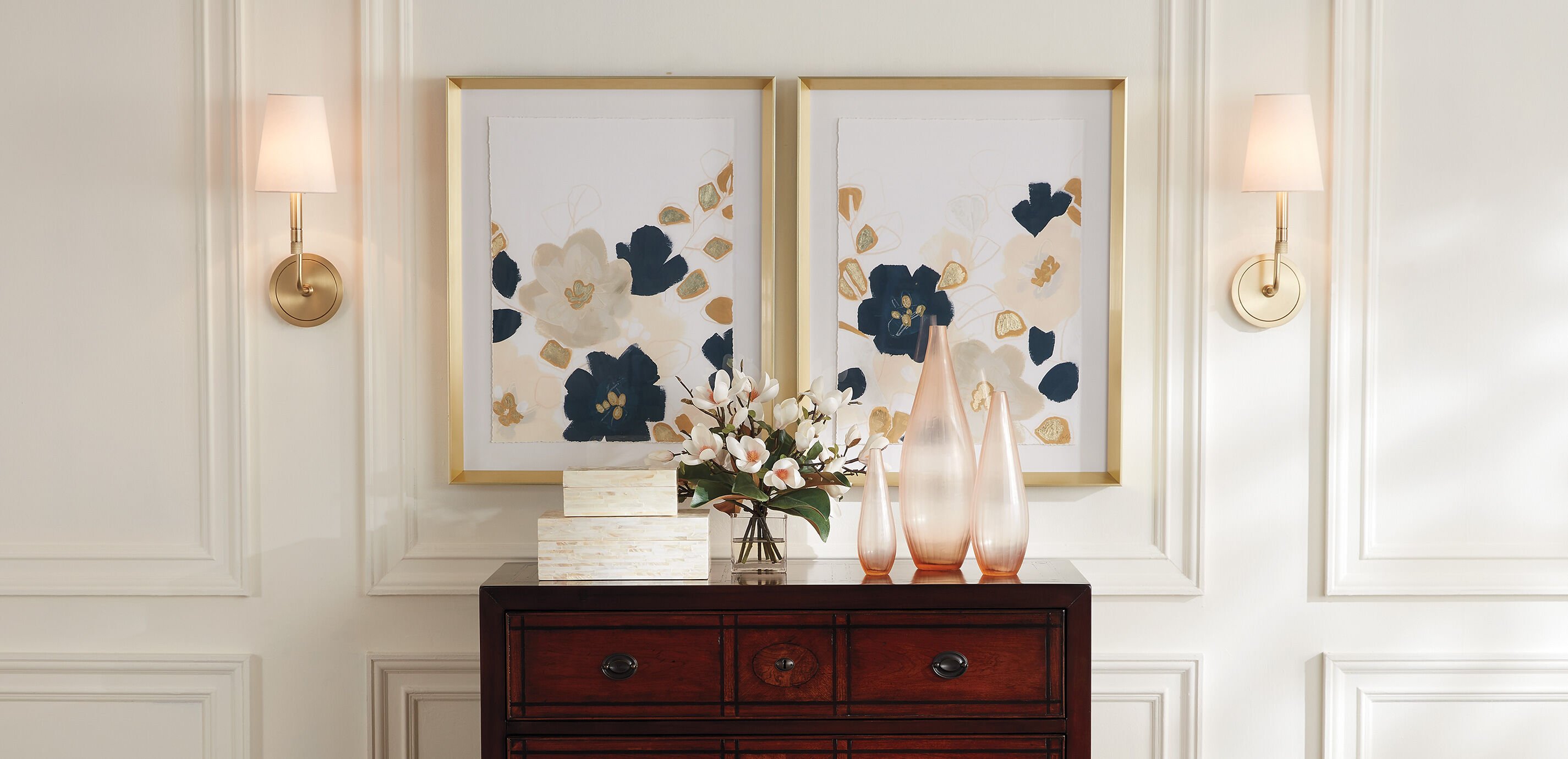 Turnbull Shaded Wall Sconce, Polished Brass_7