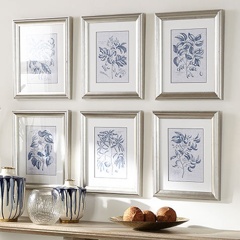 Navy and Linen Botanical III Product Tile Hover Image 073190C