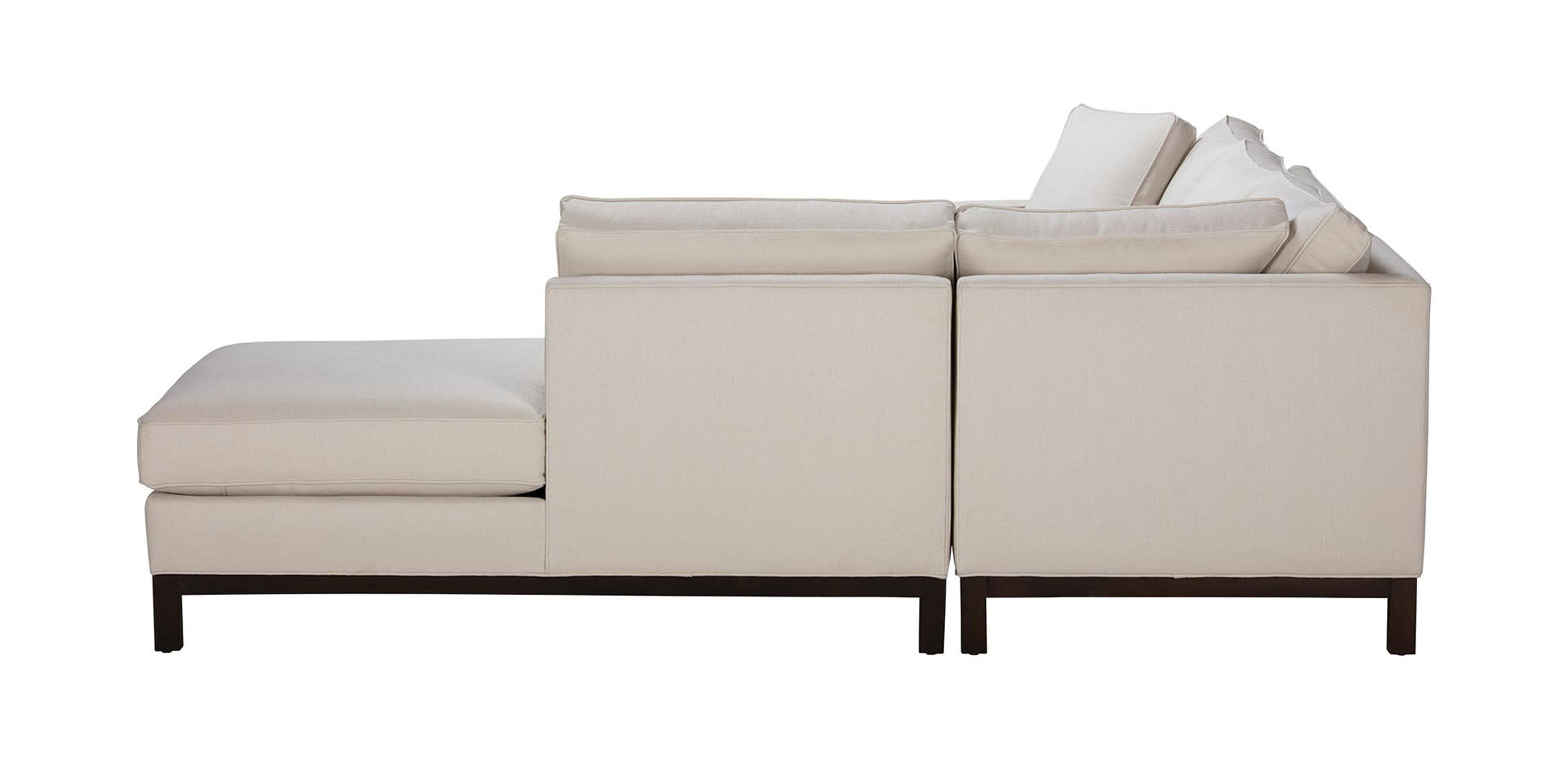 Melrose Too ThreePiece Open End Sectional Ethan Allen